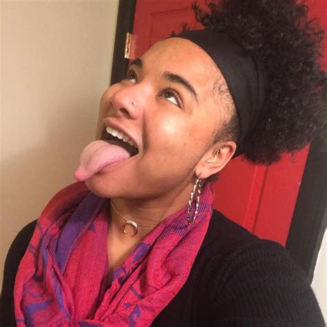 Ebony long tongue - Macroglossia (enlarged tongue) is a rare condition that typically affects more children than adults. People with macroglossia have tongues that are larger than typical, given the size of their mouths. Most people are born with macroglossia that can be linked to conditions such as Beckwith-Wiedemann syndrome or Down syndrome.